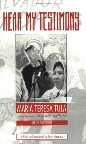Beispielbild fr Hear My Testimony: Maria Teresa Tula Human Rights Activist of El Salvador zum Verkauf von SecondSale
