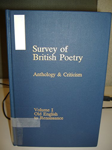 Beispielbild fr 2: Survey of British Poetry: Anthology and Criticism : Cavalier to Restoration zum Verkauf von Booksavers of MD