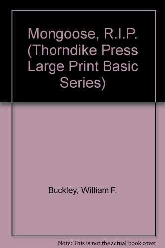 Beispielbild fr Mongoose R.I.P. A Blackford Oakes Novel: Large Print Edition zum Verkauf von Tacoma Book Center
