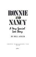 Ronnie and Nancy: A Very Special Love Story (9780896217201) by Adler, Bill