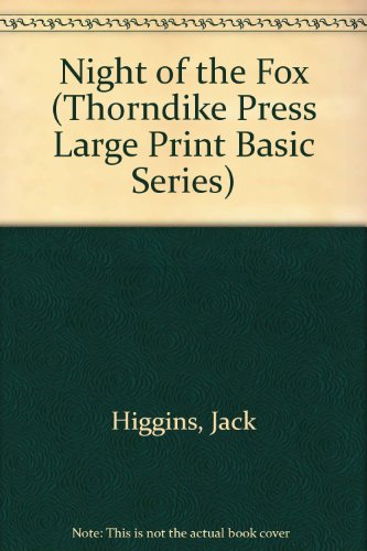 Beispielbild fr Night of the Fox (Thorndike Press Large Print Basic Series) zum Verkauf von HPB-Diamond