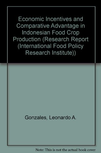 Beispielbild fr Economic Incentives and Comparative Advantage in Indonesian Food Crop Production (RESEARCH REPORT (INTERNATIONAL FOOD POLICY RESEARCH INSTITUTE)) zum Verkauf von Buchpark