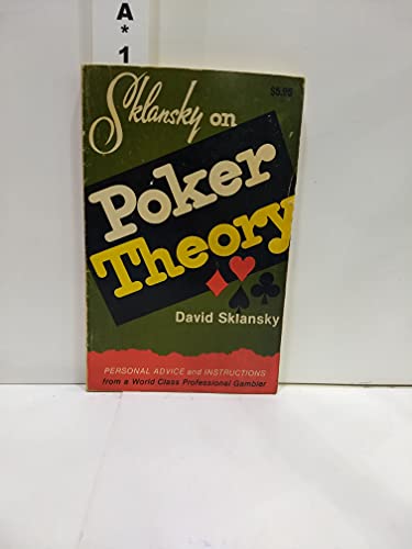 Imagen de archivo de Sklansky on poker theory a la venta por Readers Cove Used Books & Gallery