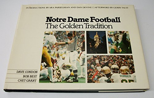Imagen de archivo de Notre Dame football, the golden tradition a la venta por Hawking Books