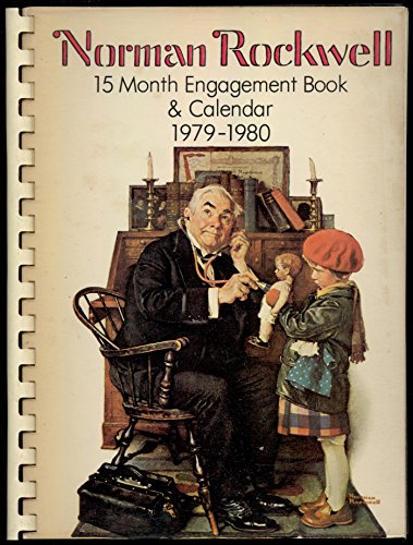 9780896590816: Norman Rockwell 15 Month Engagement Book & Calendar 1979-1980 - Painting Prints, Weekly Calendar - New, Unused