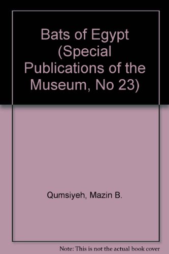 9780896721388: The Bats of Egypt (Special Publications)