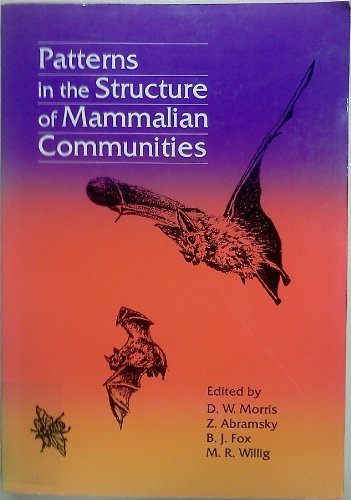 Stock image for Patterns in the Structure of Mammalian Communities for sale by N. Fagin Books