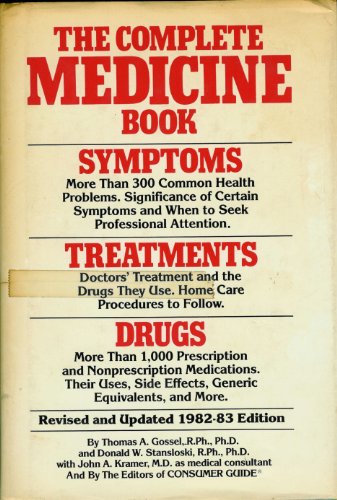 Beispielbild fr The Complete Medicine Book: 1982-1983 05144 zum Verkauf von Wonder Book