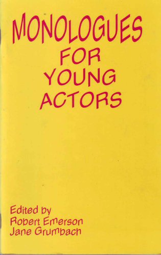 Imagen de archivo de Monologues for Young Actors a la venta por MusicMagpie
