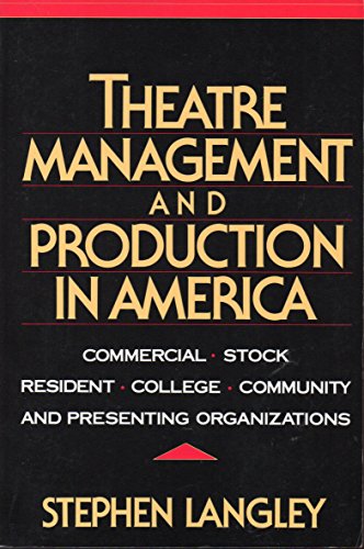 Stock image for Theatre Management and Production in America for sale by SecondSale