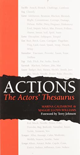 Actions: The Actors' Thesaurus (9780896762527) by Marina Caldarone; Maggie Lloyd-Williams