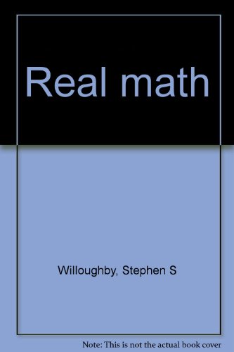 Beispielbild fr Real math zum Verkauf von Better World Books