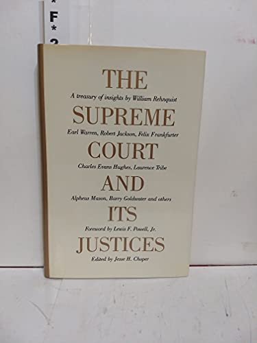 Beispielbild fr The Supreme Court and Its Justices zum Verkauf von Ground Zero Books, Ltd.