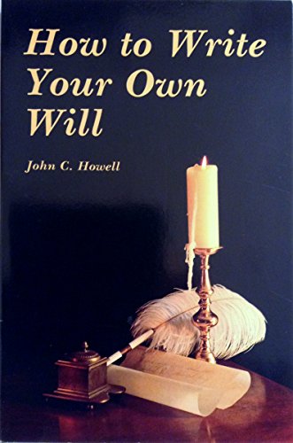 9780897091374: How to write your own will