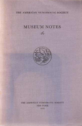 Imagen de archivo de Museum Notes 16 (1970) a la venta por ISD LLC