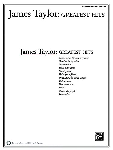 Beispielbild fr James Taylor: Greatest Hits (Piano Vocal Guitar) zum Verkauf von WorldofBooks