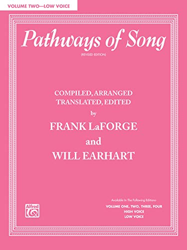 Stock image for Pathways of Song, Vol 2: Low Voice (Pathways of Song Series) for sale by HPB-Diamond