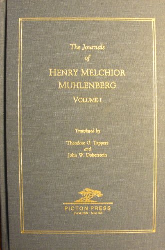9780897251525: MUHLENBERG, The Journals of Henry Melchior 1742-1787, in 3 vols