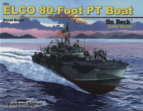 ELCO 80-FOOT PT BOAT ON DECK COLOR SERIES 5605