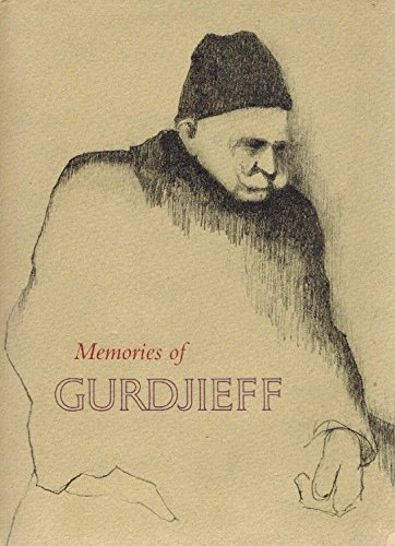 Stock image for Memories of Gurdjieff for sale by Veronica's Books