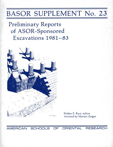 Imagen de archivo de Preliminary Reports of ASOR-Sponsored Excavations 1981-83 a la venta por ISD LLC