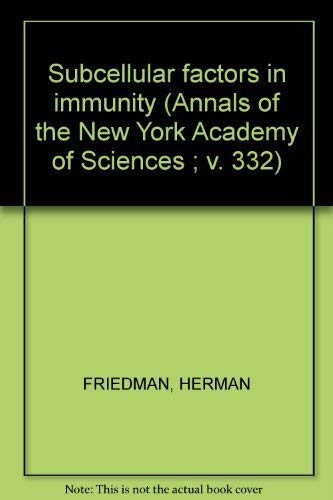 9780897660358: Title: Subcellular factors in immunity Annals of the New