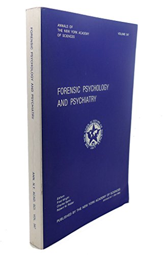 Stock image for Forensic Psychology and Psychiatry (Annals of the New York Academy of Sciences) for sale by HPB-Red
