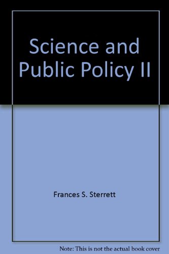 Beispielbild fr Science and Public Policy II. Annals of the New York Academy of Sciences, Volume 387 zum Verkauf von Peter L. Masi - books