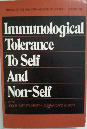 9780897661751: Immunological tolerance to self and non-self (Annals of the New York Academy of Sciences)