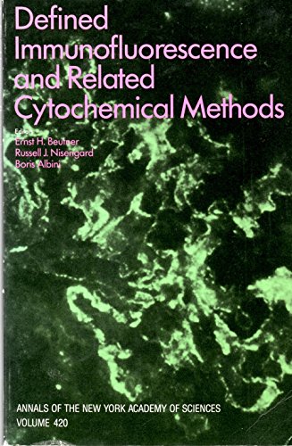Stock image for Defined immunofluorescence and related cytochemical methods (Annals of the New York Academy of Sciences) for sale by ThriftBooks-Dallas