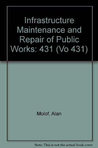 Infrastructure: Maintenance and Repair of Public Works (Annals of the New York Academy of Science...