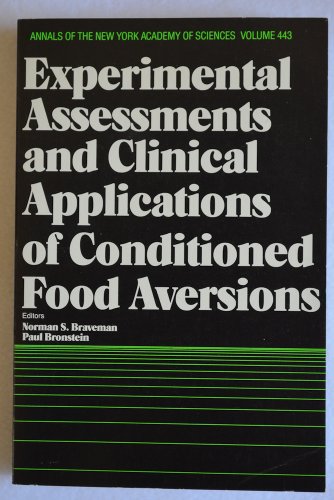 9780897662819: Experimental assessments and clinical applications of conditioned food aversi...