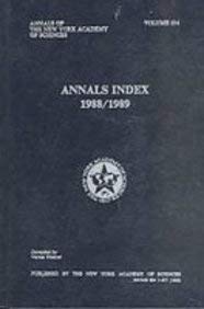 Imagen de archivo de Annals Index, 1988-89 (Annals of the New York Academy of Sciences) a la venta por Bookmonger.Ltd