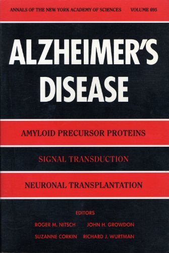 Imagen de archivo de Alzheimer's Disease. Amyloid Precursor Proteins, Signal Transduction, Neuronal Transplantation. a la venta por Antiquariat Olaf Drescher
