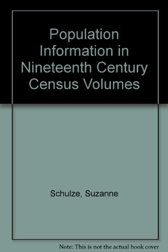 Stock image for Population Information in Nineteenth Century Census for sale by Ground Zero Books, Ltd.