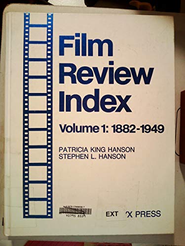 Beispielbild für Film Review Index. Volume 1: 1882-1949 zum Verkauf von Discover Books