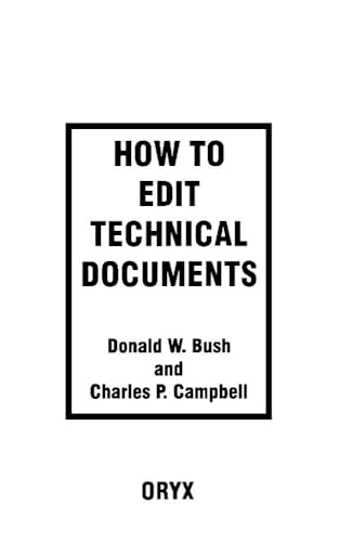 Beispielbild fr How to Edit Technical Documents zum Verkauf von Better World Books