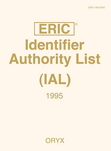 Stock image for Eric Identifier Authority List (Ial) 1995 for sale by The Red Onion Bookshoppe