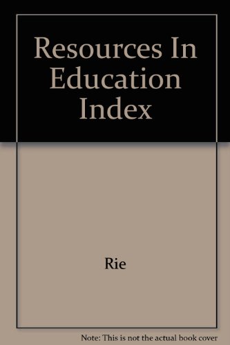 9780897749299: Resources In Education Index