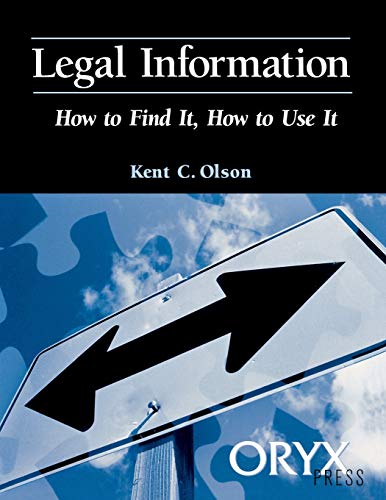 Beispielbild fr Legal Information zum Verkauf von Better World Books