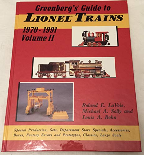 Stock image for Greenberg's Guide to Lionel Trains, 1970-1991, Vol II Vol 2 for sale by Stan Clark Military Books