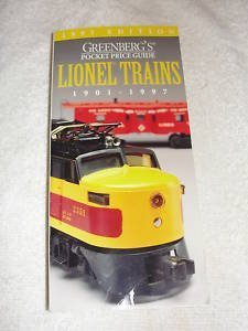 Imagen de archivo de Greenberg's Pocket Price Guide Lionel Trains, 1901-1997 a la venta por ThriftBooks-Atlanta