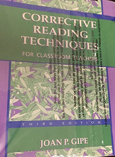 Imagen de archivo de Corrective Reading Techniques for Classroom Teachers a la venta por Better World Books: West