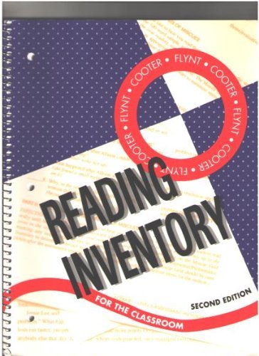 Stock image for Flynt-Cooter Reading Inventory for the Classroom for sale by HPB-Emerald