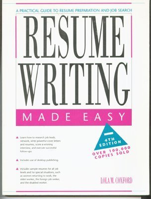 Beispielbild fr Resume writing made easy zum Verkauf von Robinson Street Books, IOBA