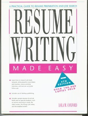 Imagen de archivo de Resume Writing Made Easy: A Practical Guide to Resume Preparation and Job Seacrh a la venta por HPB-Diamond