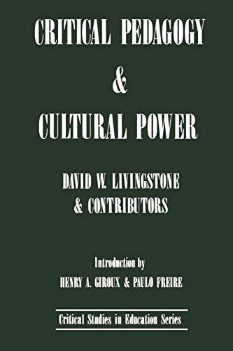 Beispielbild fr Critical Pedagogy and Cultural Power zum Verkauf von Books From California