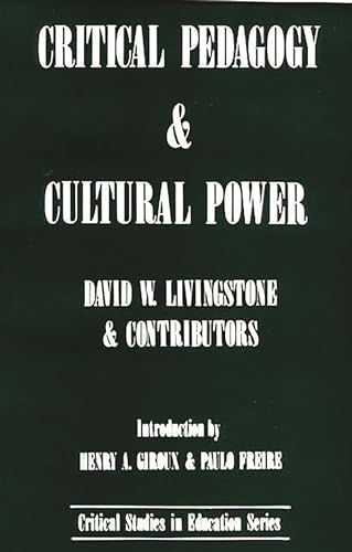 Imagen de archivo de Critical Pedagogy and Cultural Power a la venta por Books From California