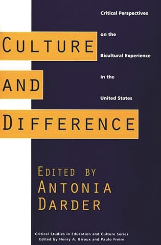 9780897894579: Culture and Difference: Critical Perspectives on the Bicultural Experience in the United States