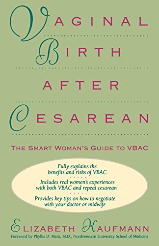 Beispielbild fr Vaginal Birth After Cesarean: The Smart Woman's Guide to Vbac zum Verkauf von AwesomeBooks